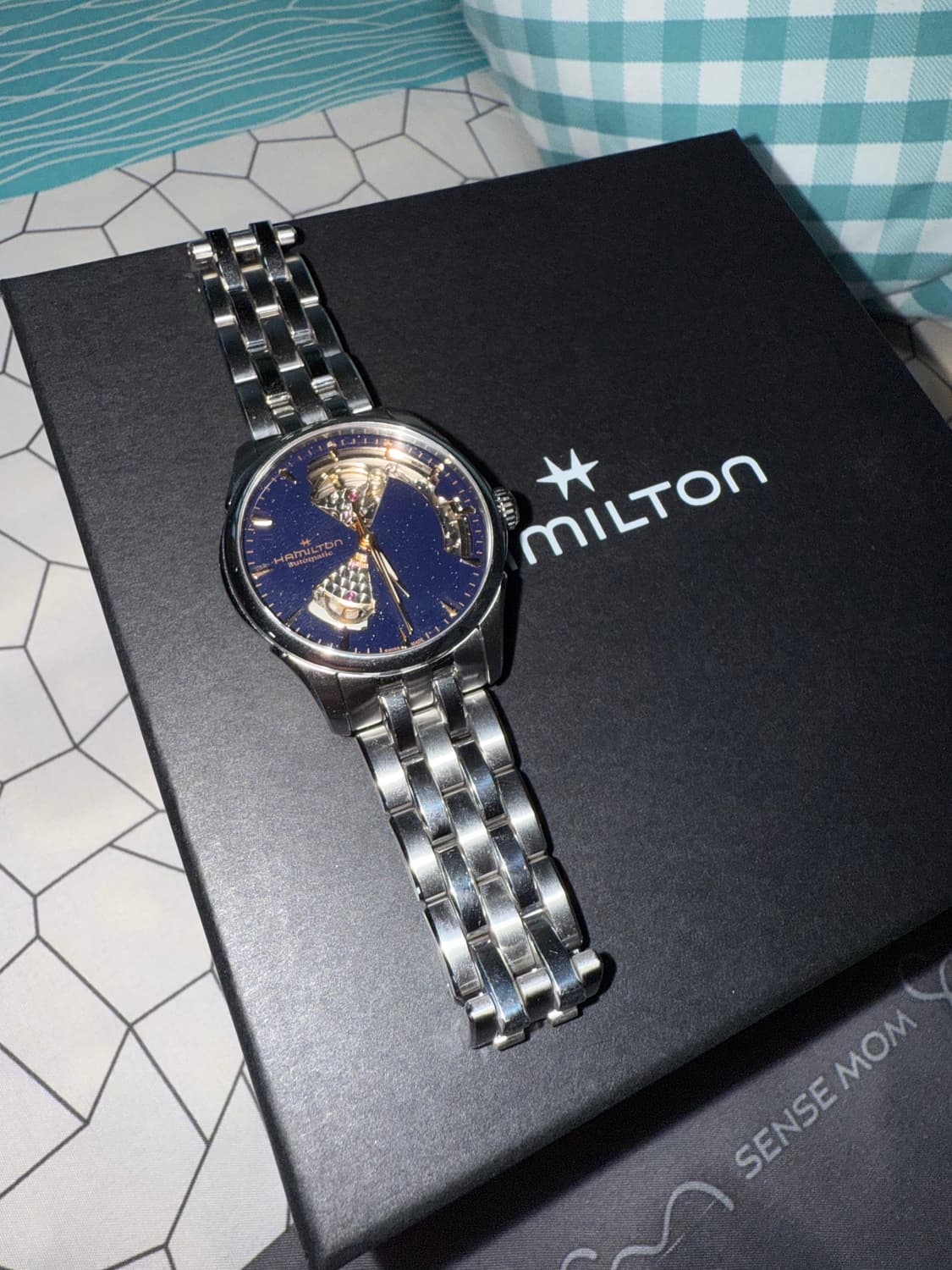 해밀턴 재즈마스터 신상! 36m오픈하트 미드나잇블루 상품이미지3