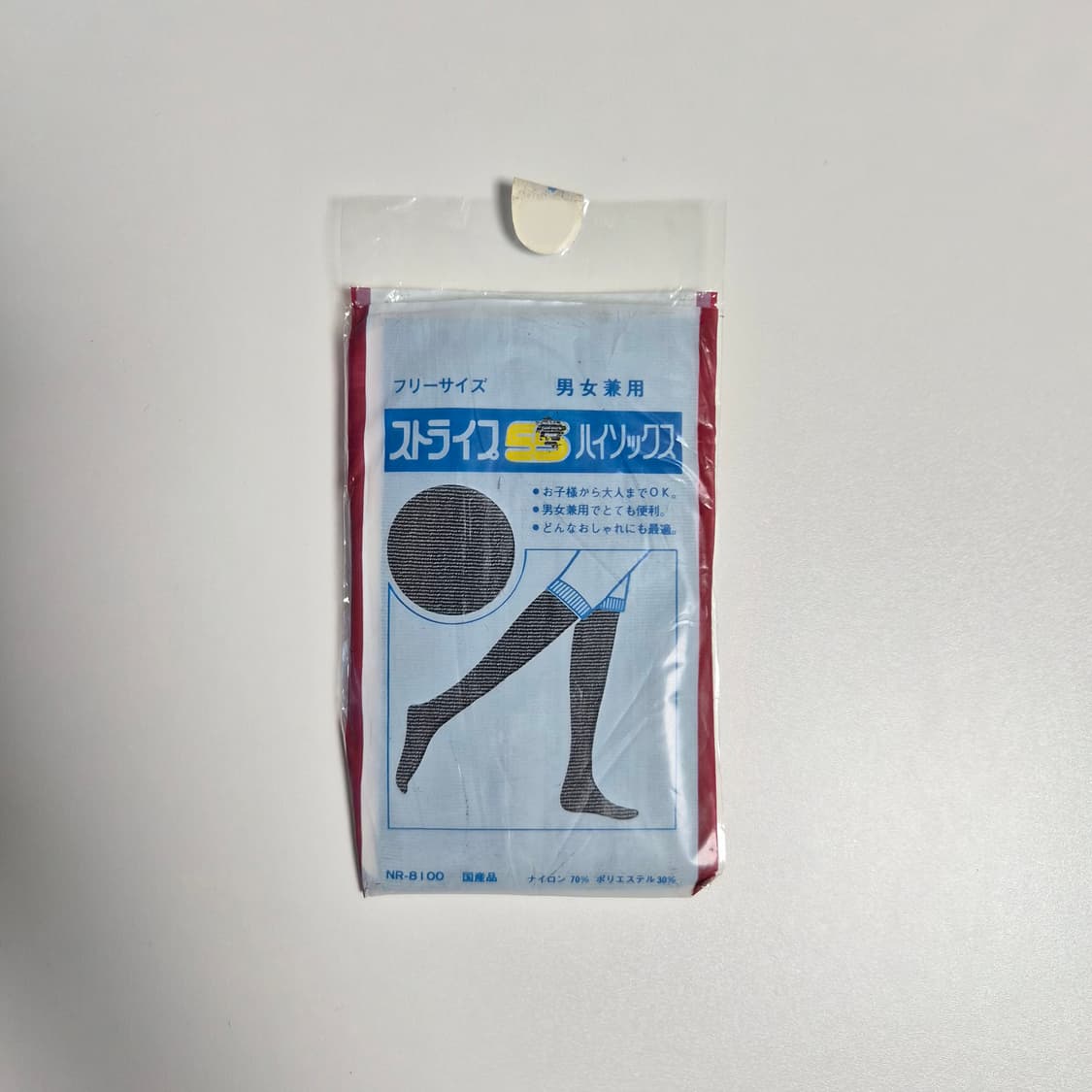 블루그레이 잔스트라이프 니하이삭스 스타킹 상품이미지3