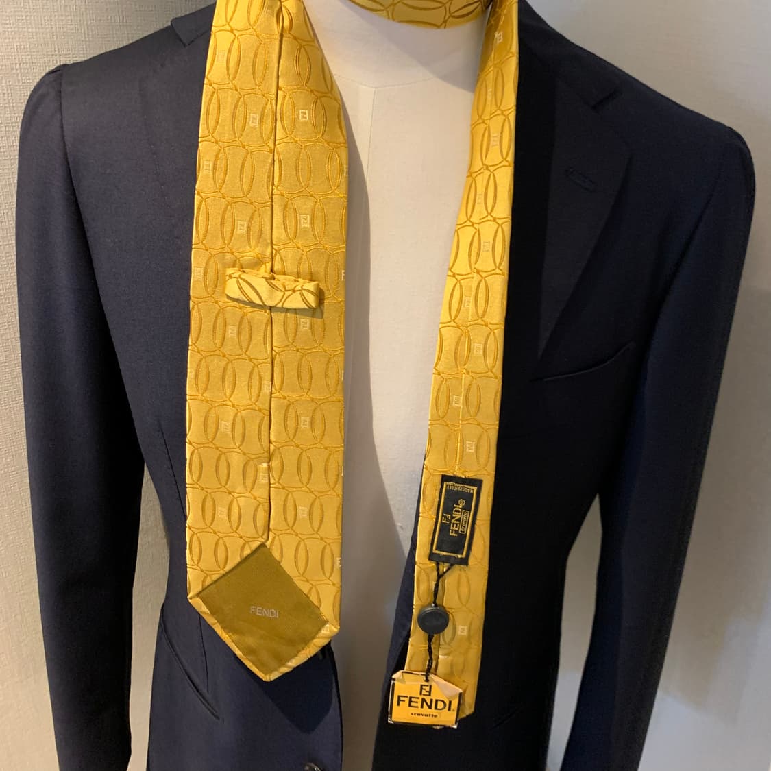 펜디(FENDI) 미사용품 명품넥타이 택 달린 S등급 100실크 상품이미지2