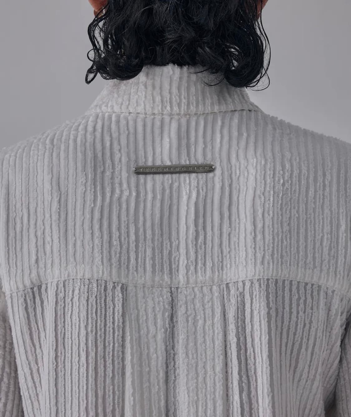 Velboa Stripe Strap Long Shirt One-Piece 상품이미지4