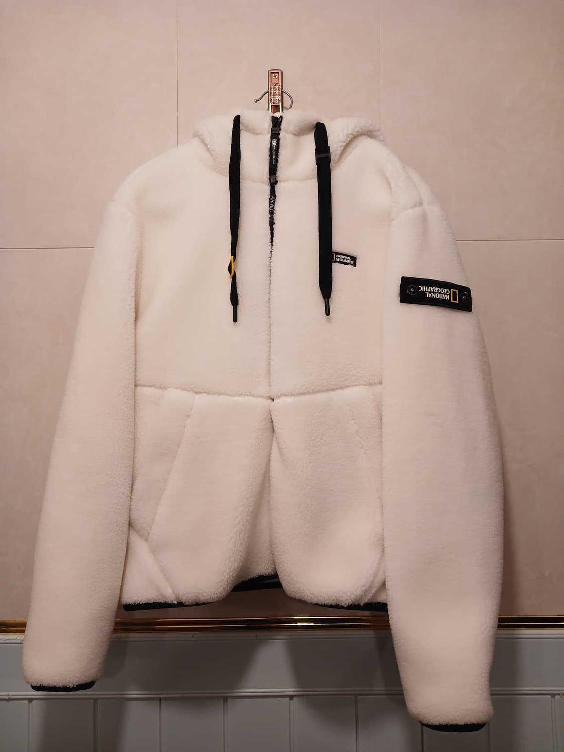 내셔널지오그래픽 정품 여성 뽀글이 후드집업 S 사이즈 상품이미지1