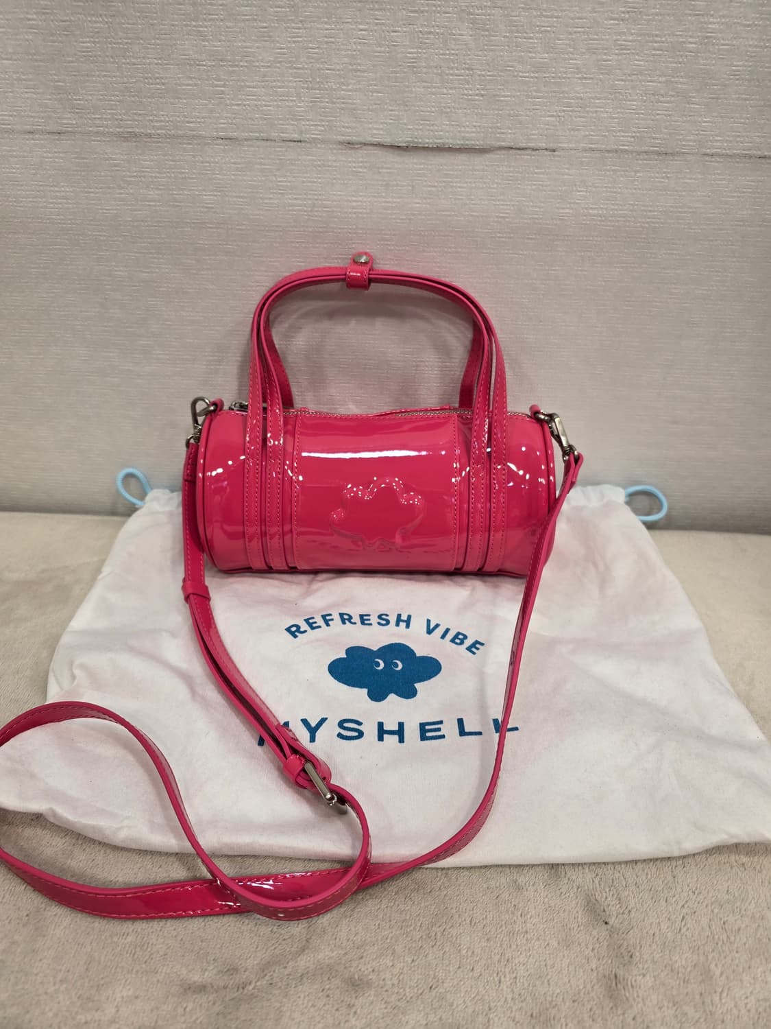 새상품) 마이쉘 MyShell 퍼스트쉘 핑크 미니 토트백 크로스백 상품이미지1