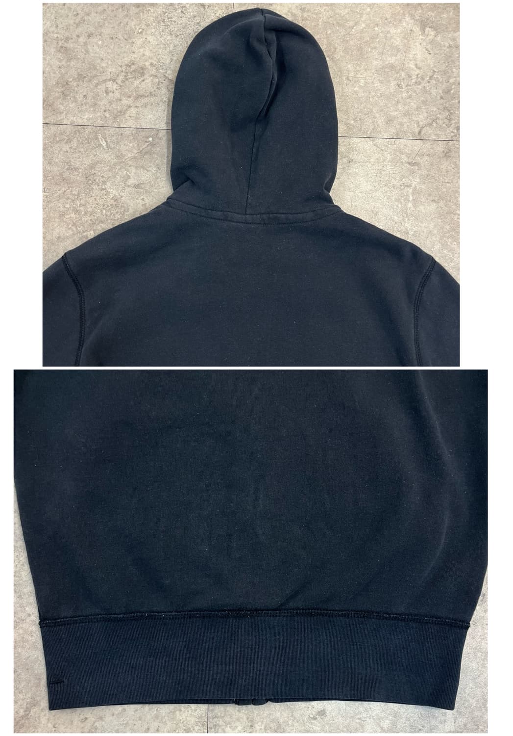 후아유 기모 후드집업 블랙 S #csz4038 상품이미지9