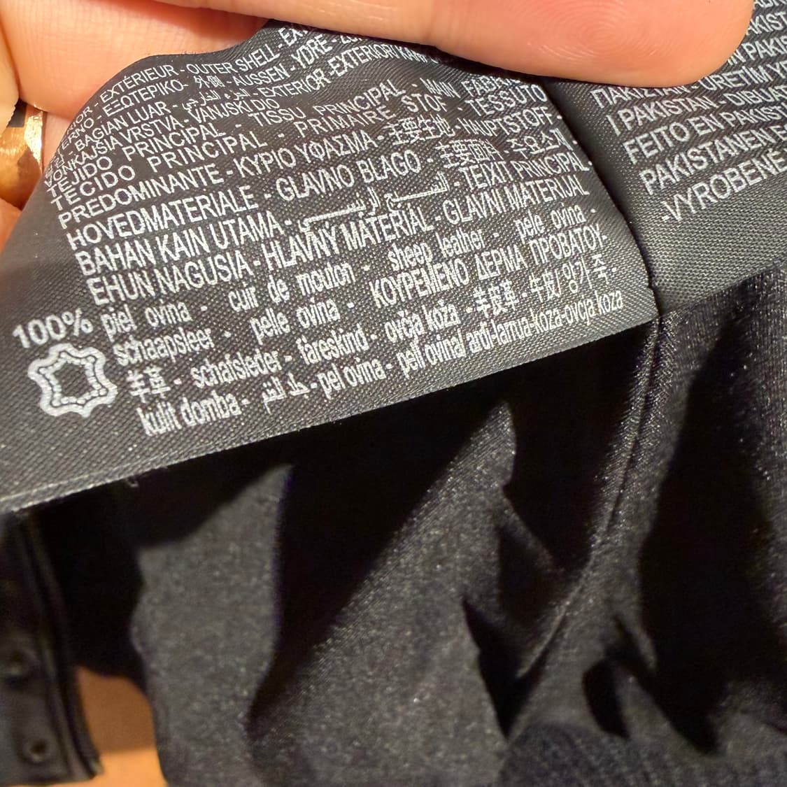 Zara 자라 헤비 양가죽 A-2 에비에이터 자켓 L 105 상품이미지3