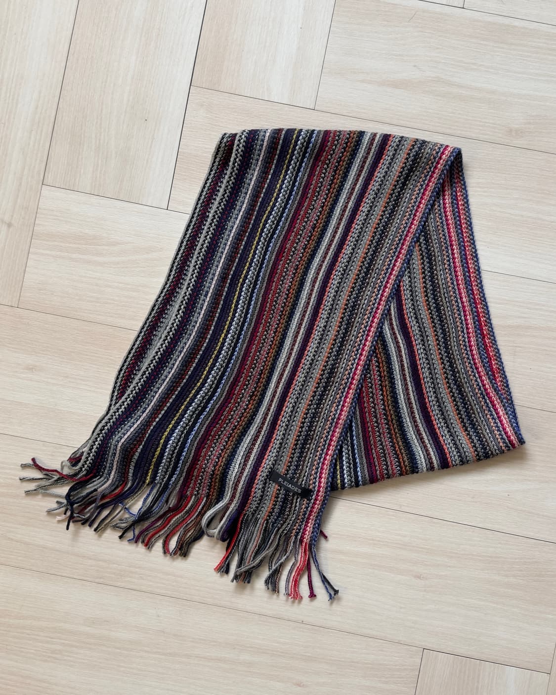 [PLEIADES] fringe multi knit muffler 상품이미지1