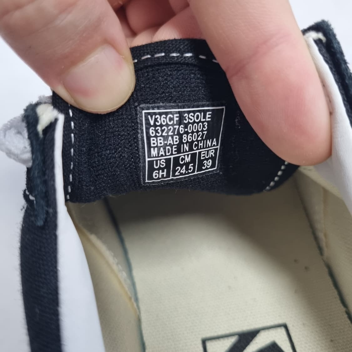 VANS 올드스쿨 쓰리솔 블랙 - 245 상품이미지10