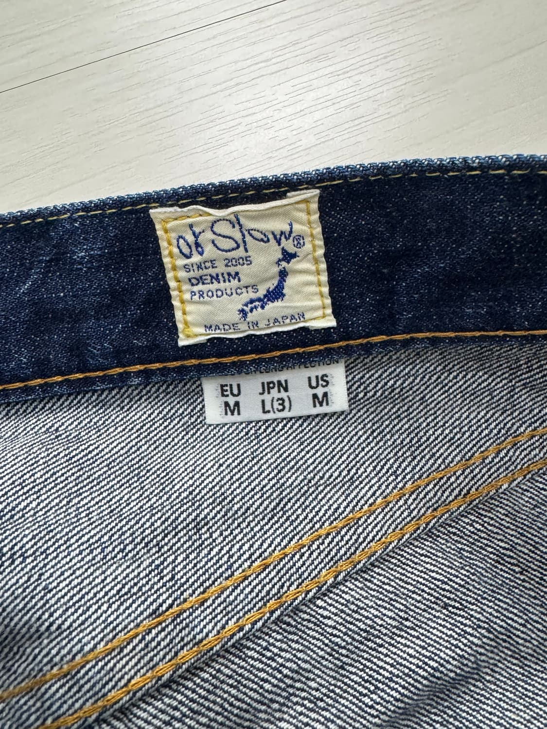 오어슬로우 데님 107 슬림핏 판매 합니다. 상품이미지3