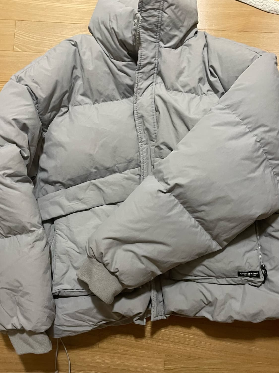 코드그라피 그레이 숏패딩 XL 상품이미지1