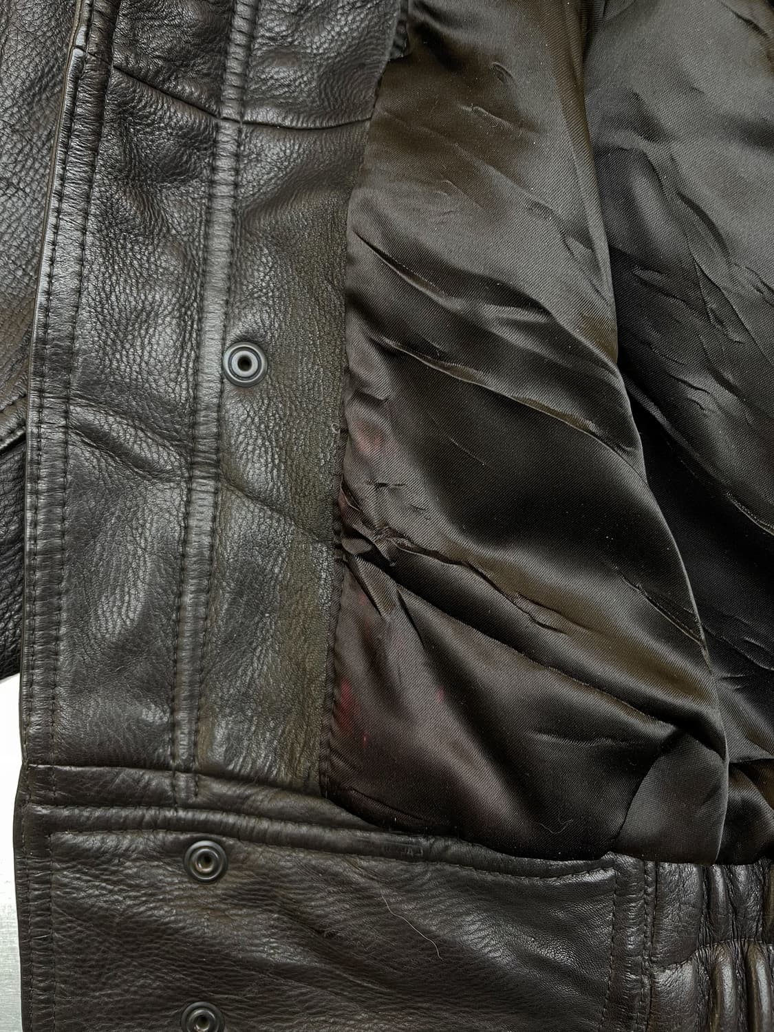 로버트 컴스탁 90s 디어스킨 레더 봄버 자켓 상품이미지7