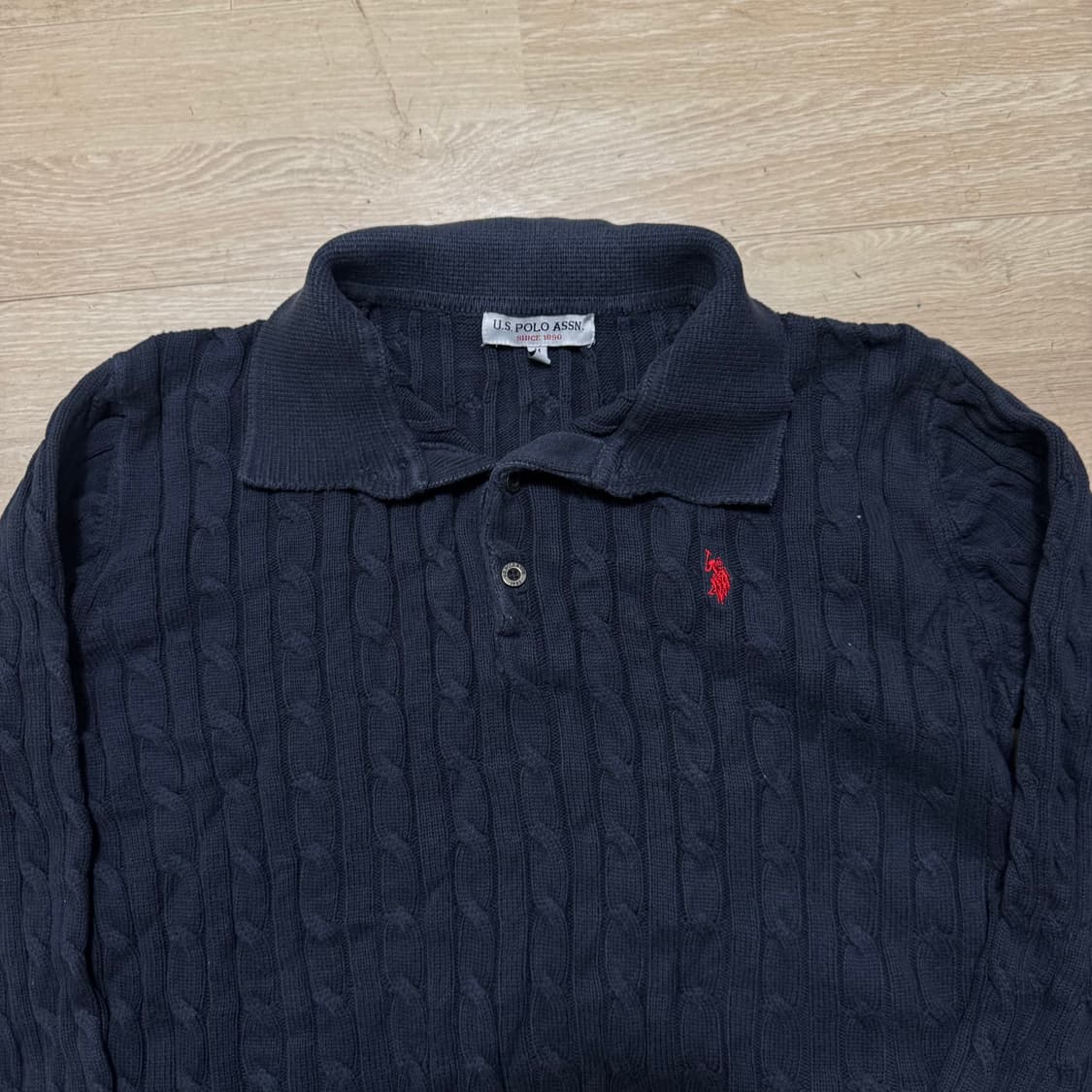 US폴로 케이블 니트 상품이미지2