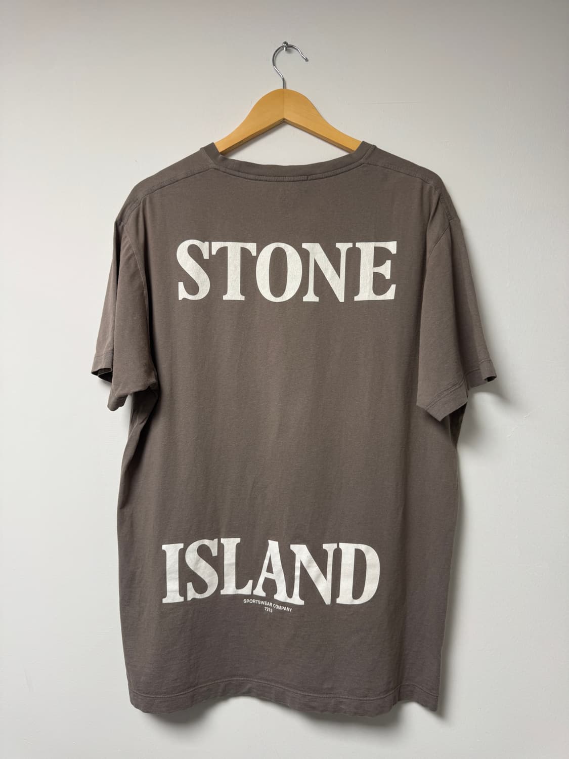 스톤아일랜드 빅로고 반팔 카키브라운 XL 상품이미지5