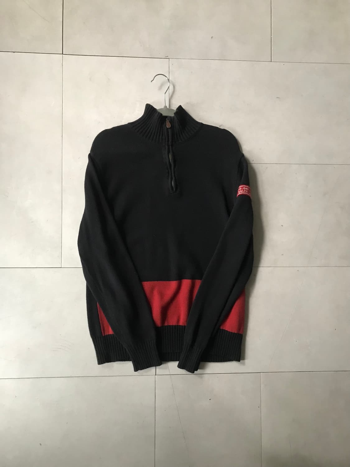 폴로 진스 패치 니트 반집업 상품이미지6