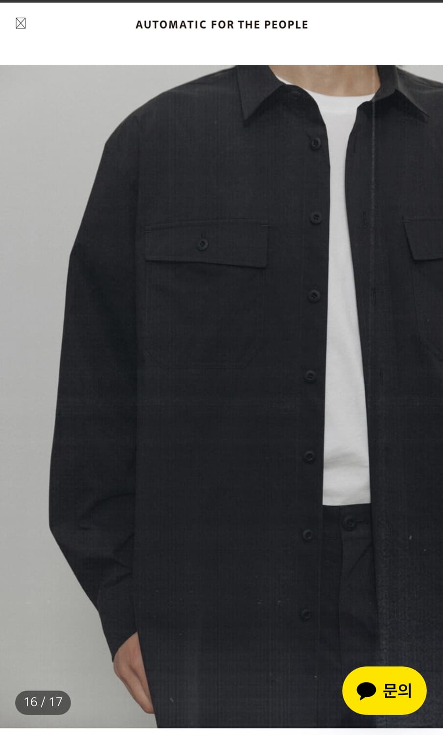 오토매틱포더피플 크로스 포켓 셔츠 상품이미지9