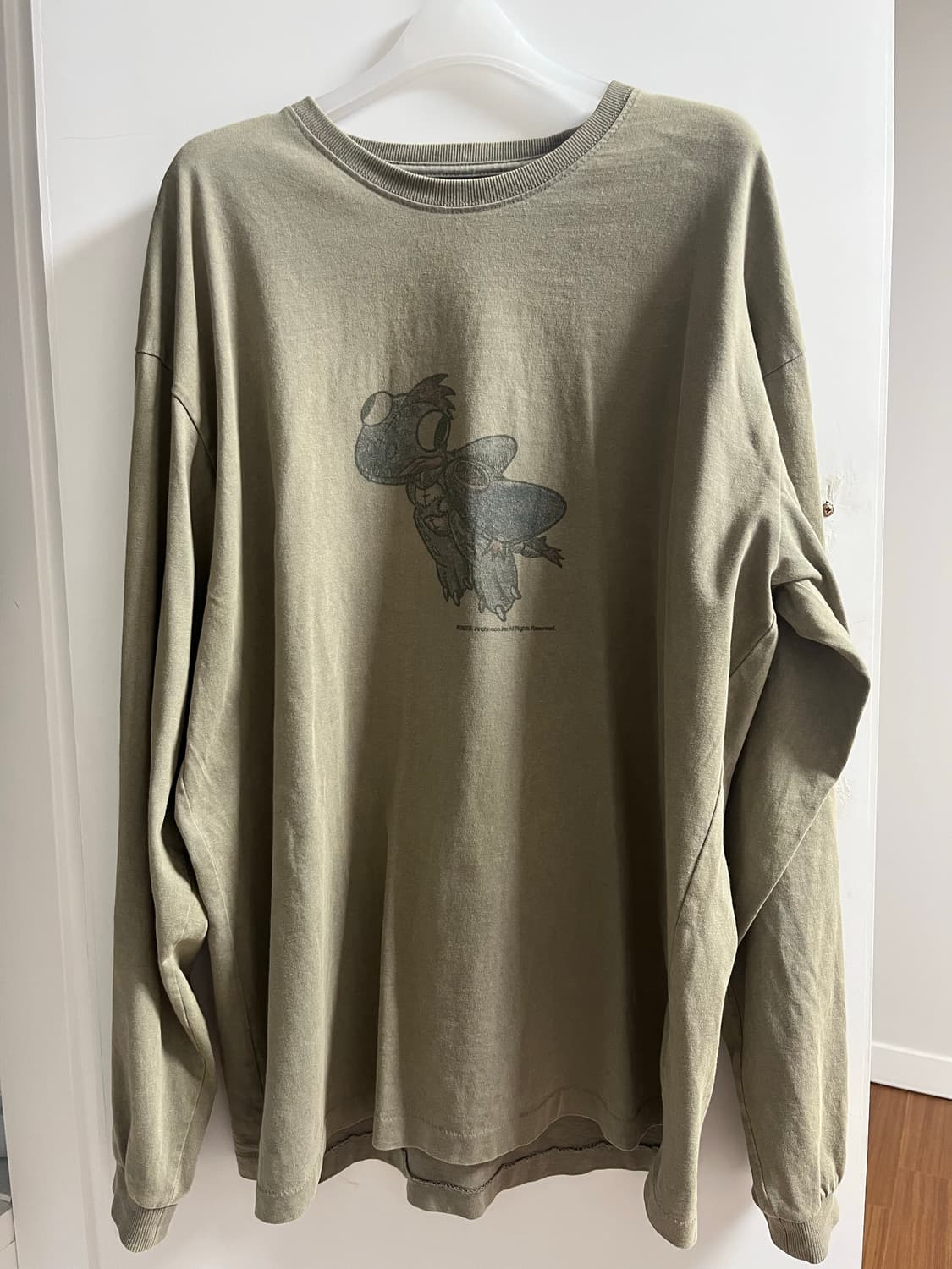 해칭룸 VTG Blue Dragon Tee Washed Olive 상품이미지2