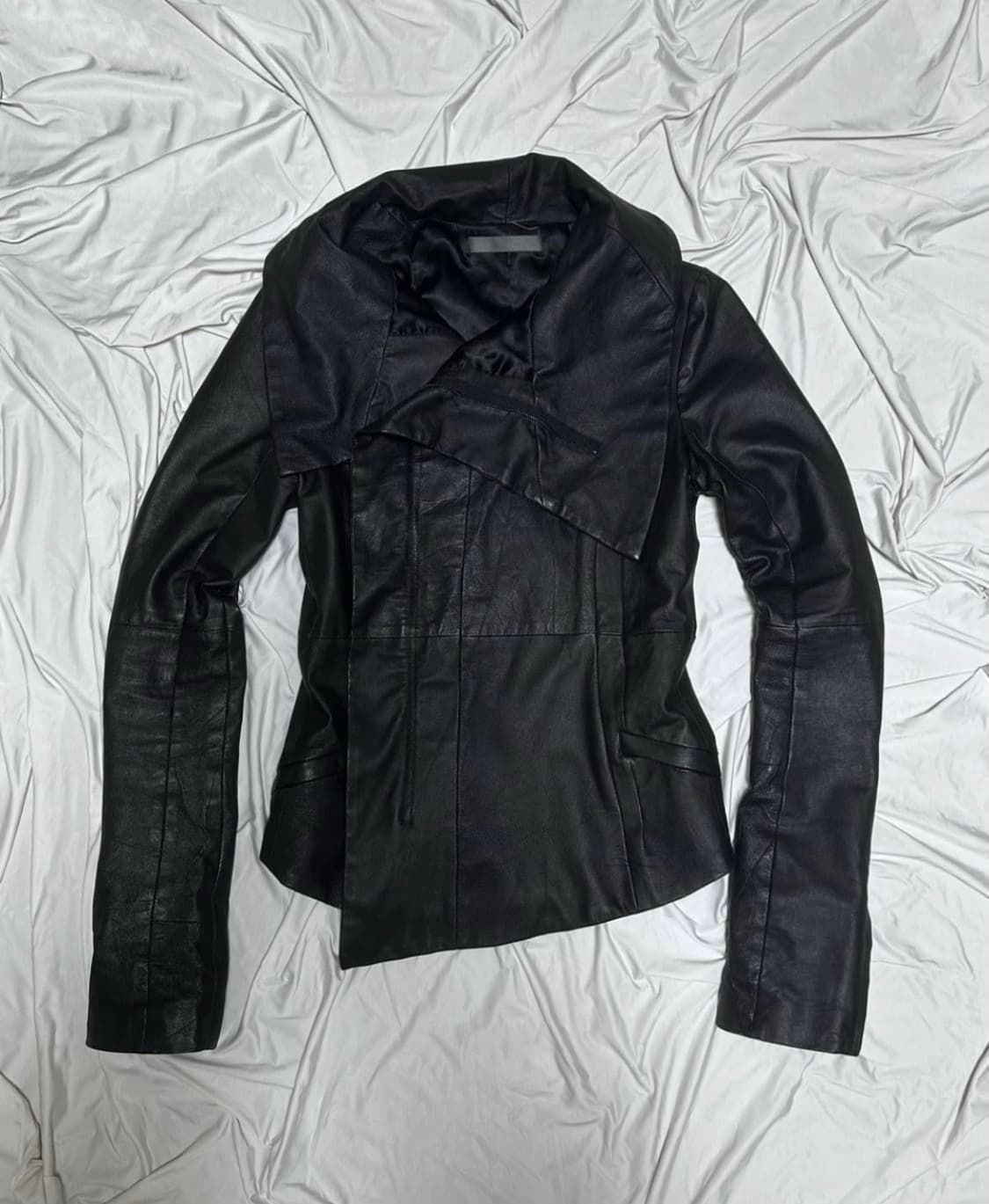 Ekam high neck lamb skin jacket 상품이미지2