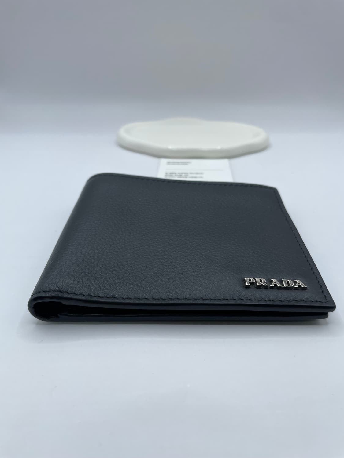 프라다 비텔로 메탈 로고 반지갑 블랙 상품이미지3