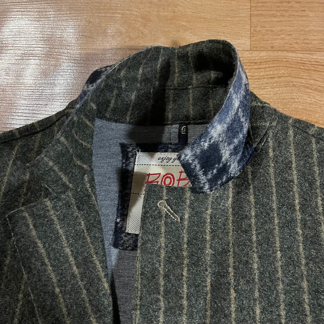 [100] 비오비 스트라이프 울자켓 상품이미지4