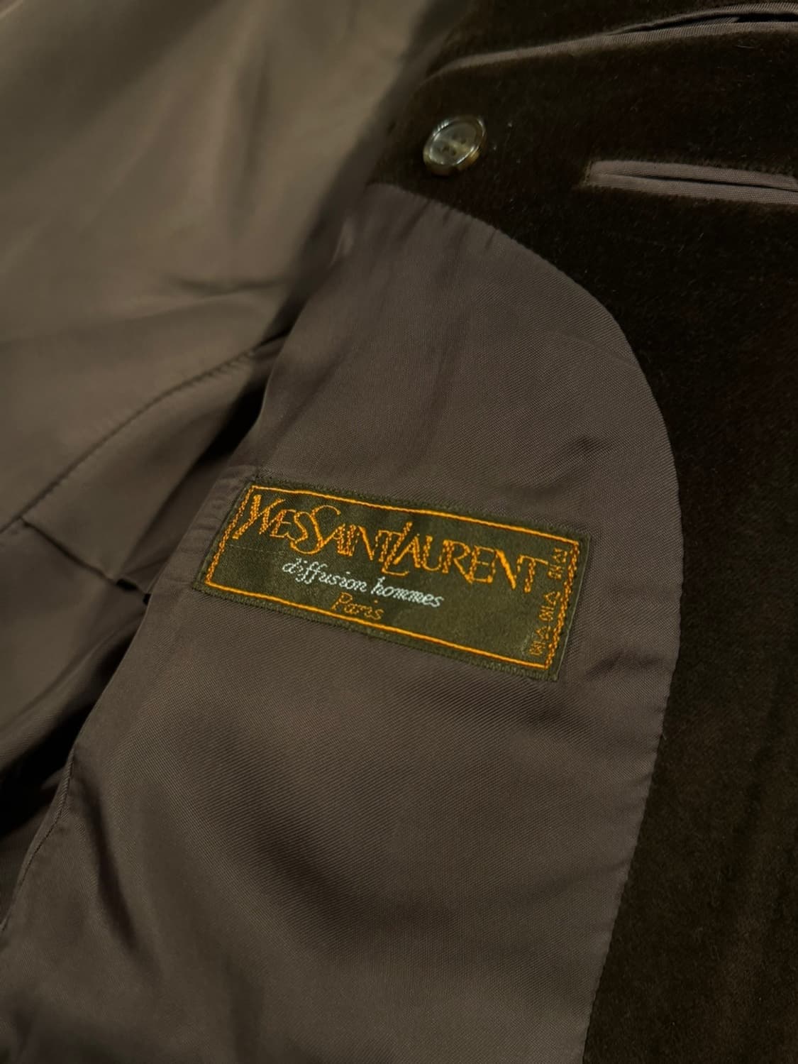 이브생로랑 벨루어  테일러드 자켓 남성슬림100-100 상품이미지9