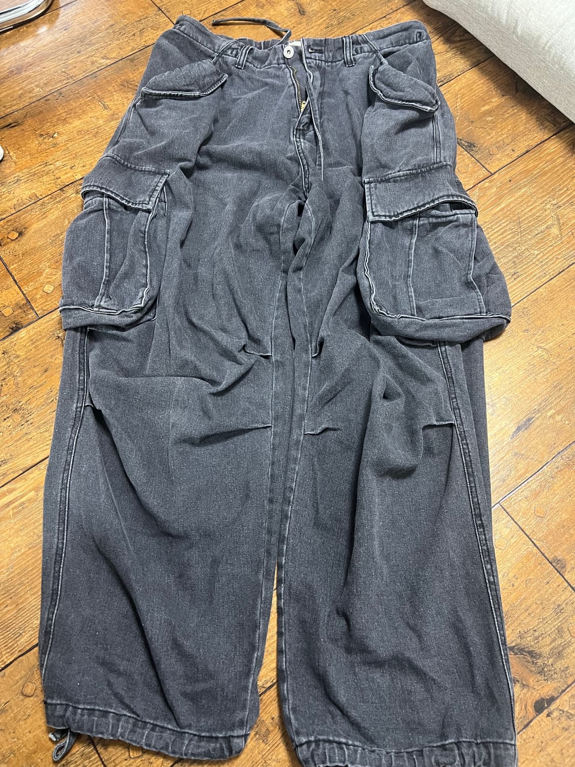 빅유니온 카고팬츠 카고바지 차콜 L 상품이미지1