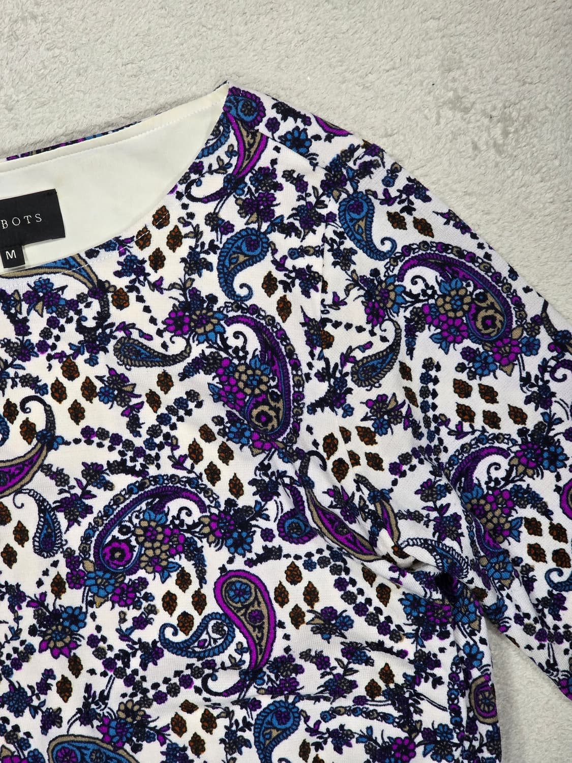 TALBOTS 탈보츠 페이즐리 칠부 원피스 M 상품이미지5