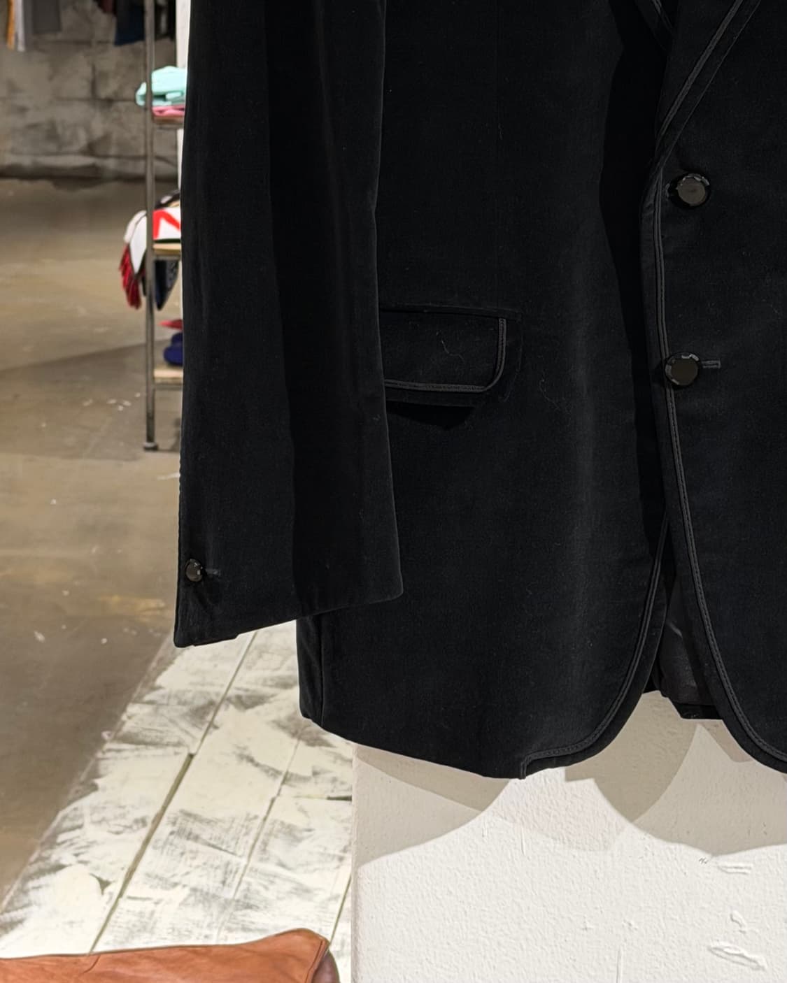 이브 생 로랑 블랙 벨벳 자켓 상품이미지5