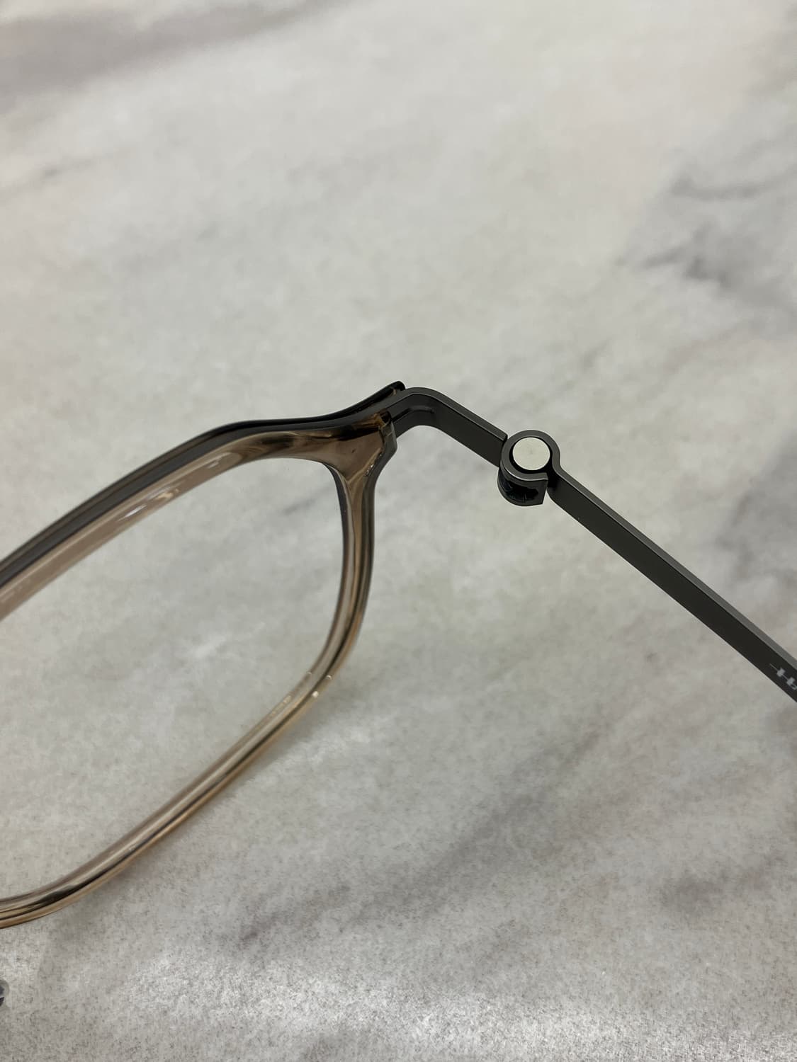 하츠 Hatz 차콜 클리어 투톤 솔텍스 웰링턴 메탈테 안경 상품이미지3