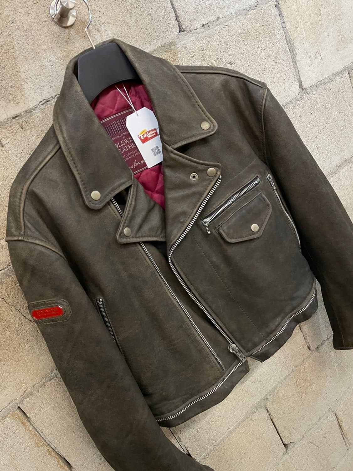 70s 루이스레더 로드 페어 더블 라이더 자켓 상품이미지4