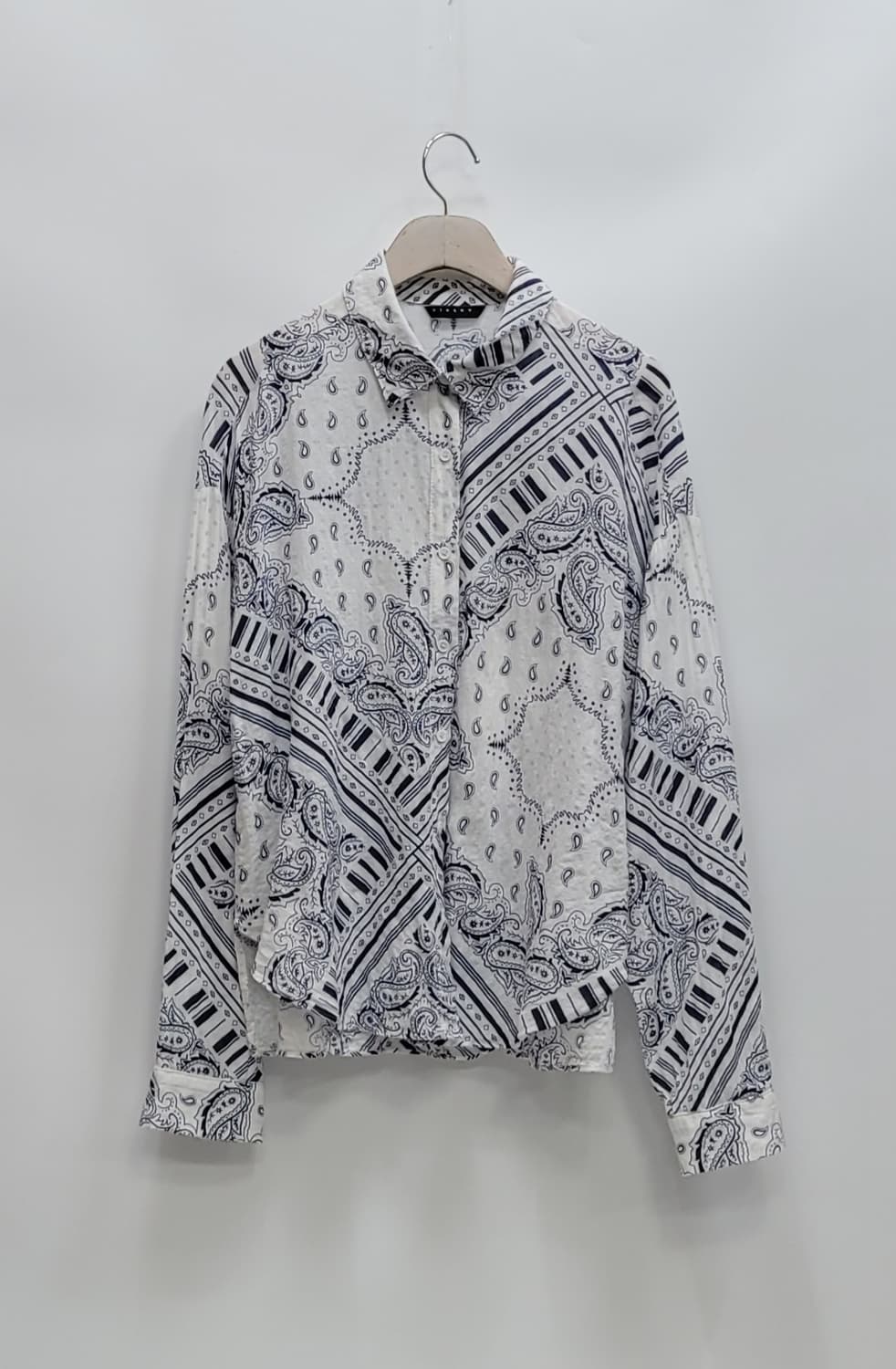 SISLEY 시슬리 면 레이온 블라우스 셔츠 / 여 91 (44) 화이트 상품이미지1