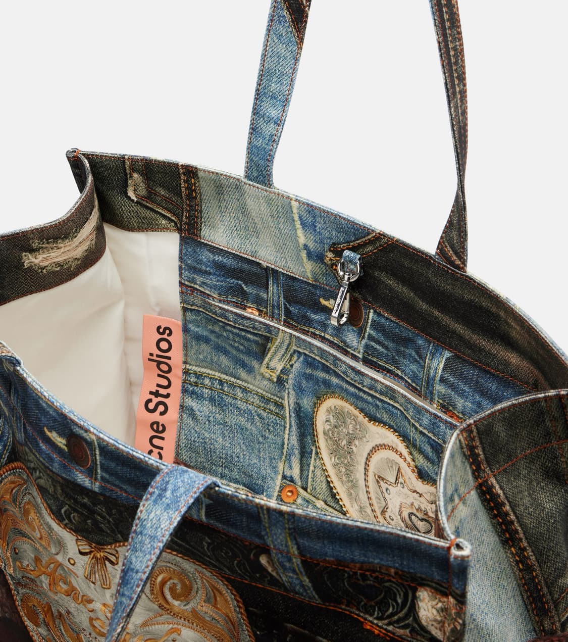 아크네스튜디오 25fw 트롱프뢰유 데님 토트백 상품이미지4