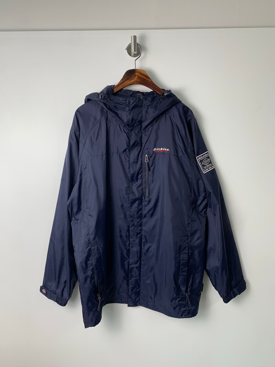 디키즈 자수로고 네이비 나일론 바람막이 상품이미지2