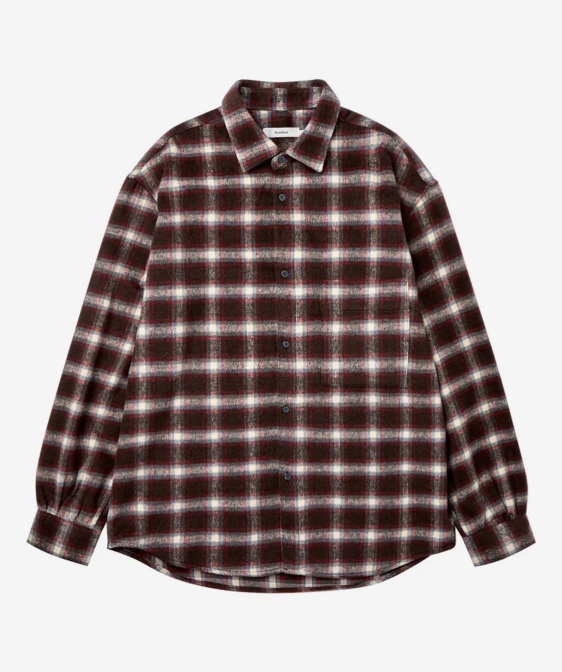 [1] 아르반 플러프 울 체크 셔츠(레드) 상품이미지1