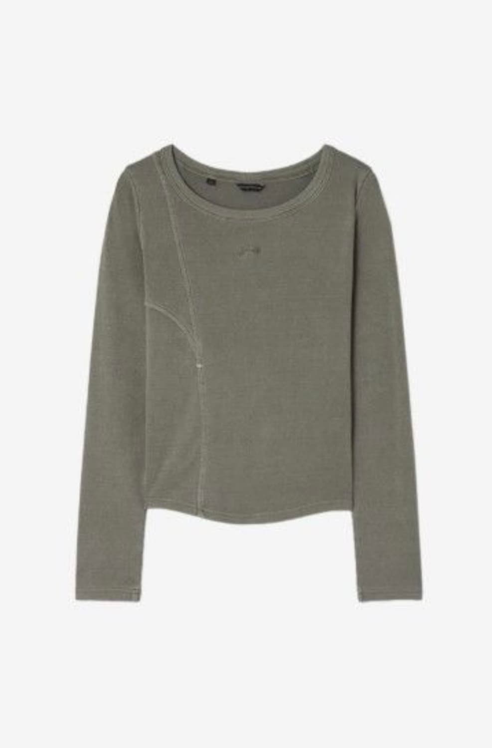 게스 여성 절개 골지 긴팔티 상품이미지1