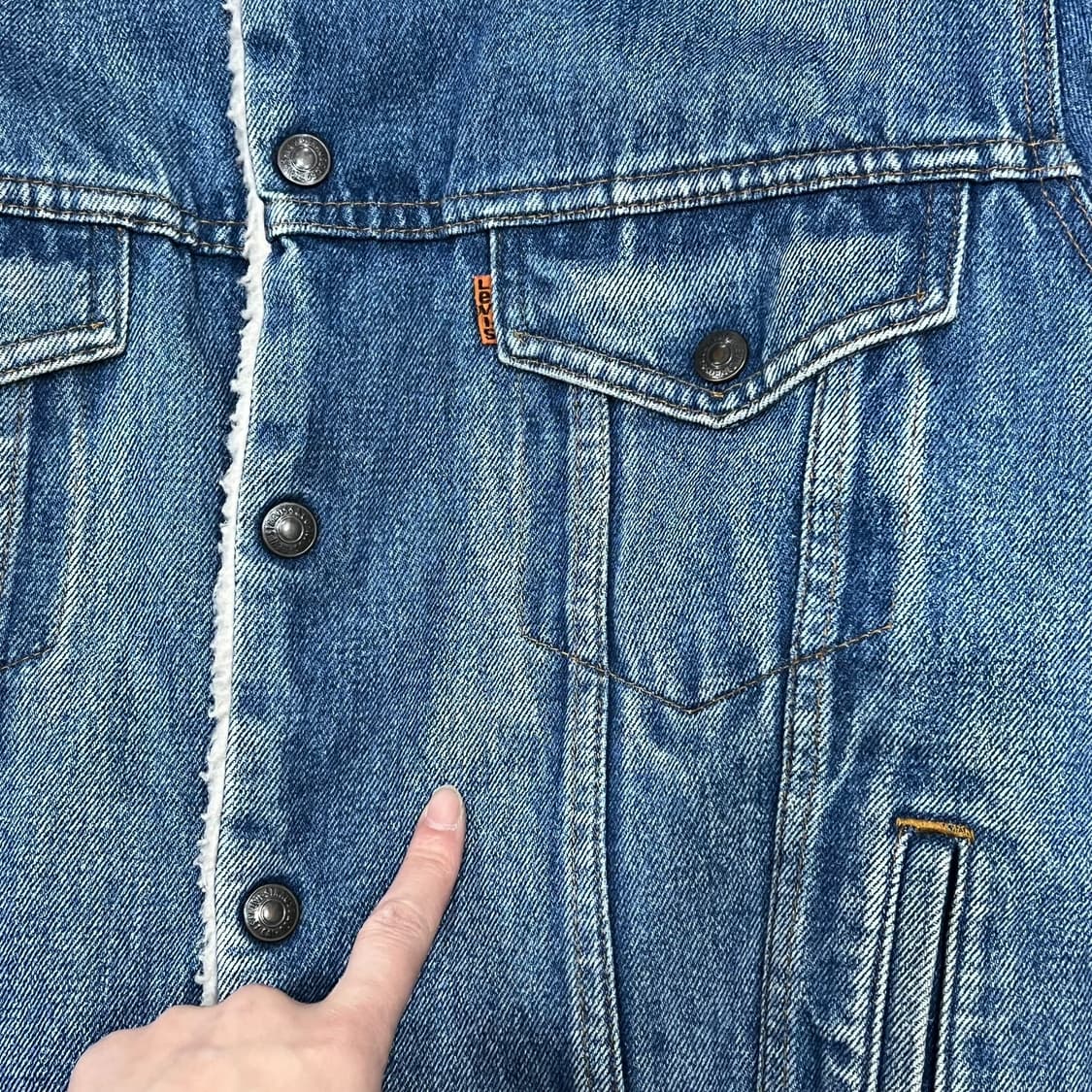 리바이스 오렌지탭 셰르파 데님자켓 s08415 상품이미지7