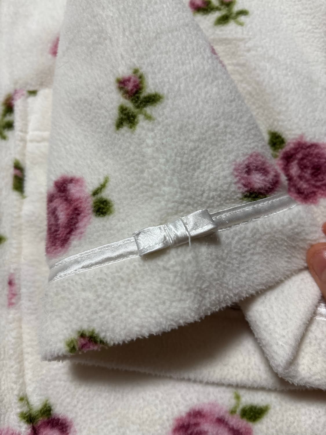 빈티지 플리즈누빔 플라워패턴 롱자켓 상품이미지2