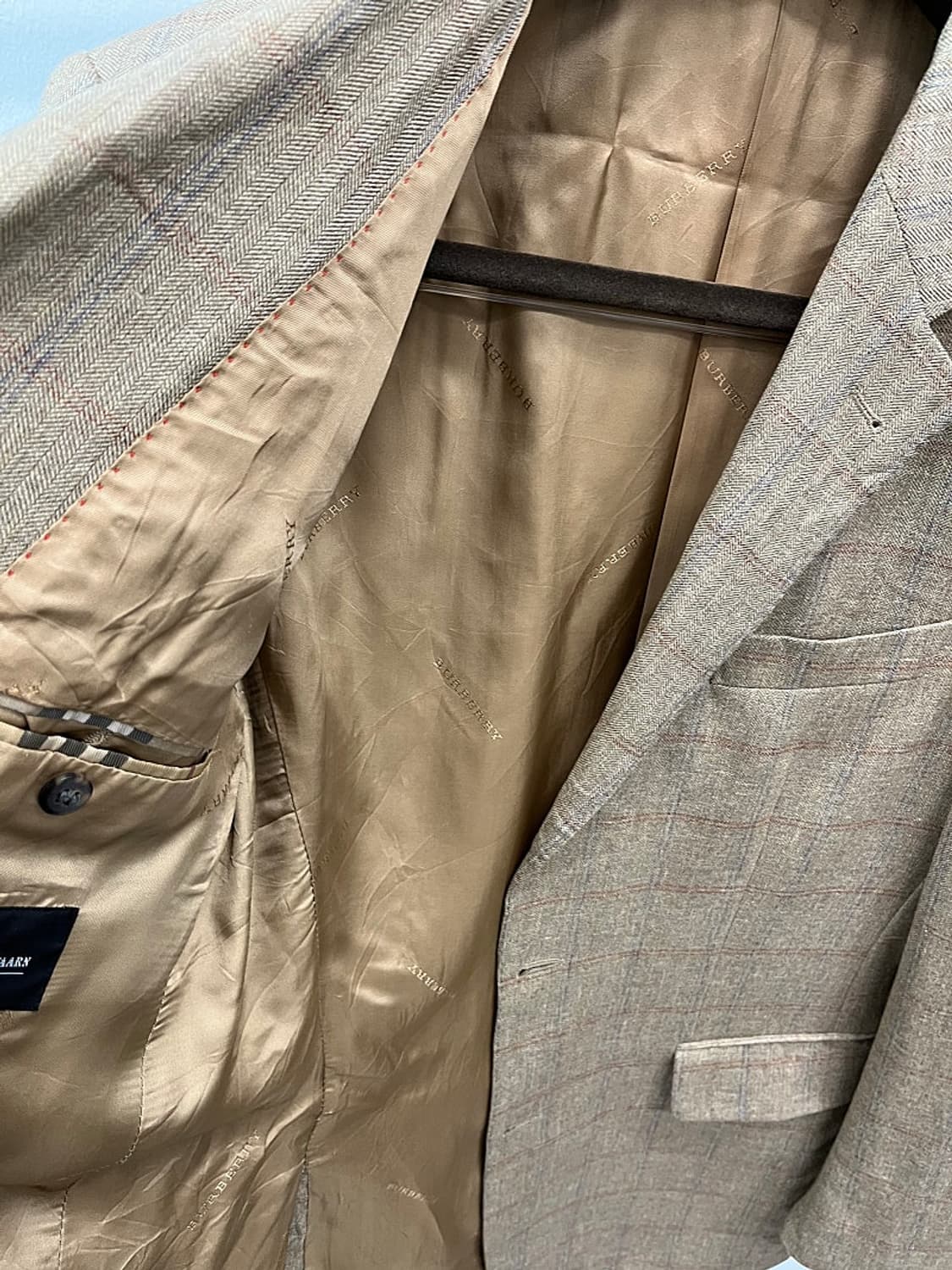 110) 버버리 런던 체크 린넨자켓  상품이미지4