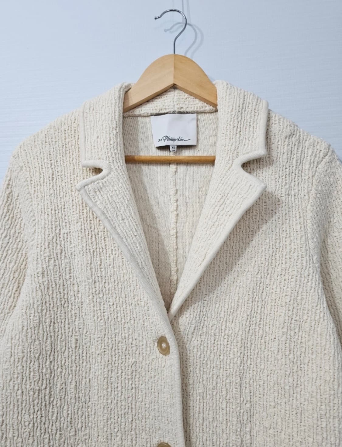 (새상품급) 3.1 필립림 실크 아이보리 롱코트 ~55 상품이미지3