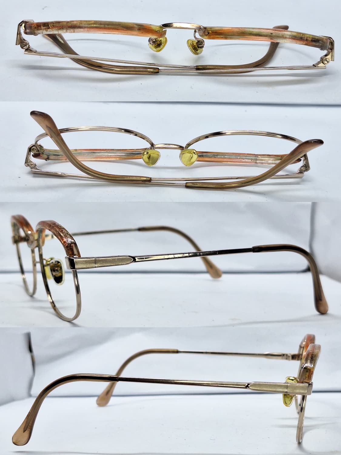 80s 일본 빈티지/ 브로우라인 여성용 하금테 안경테 50mm 하우스 상품이미지5