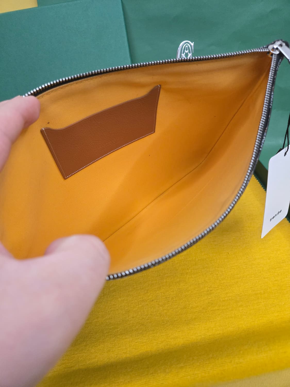 고야드 세나 MM 클러치 블랙 상품이미지5