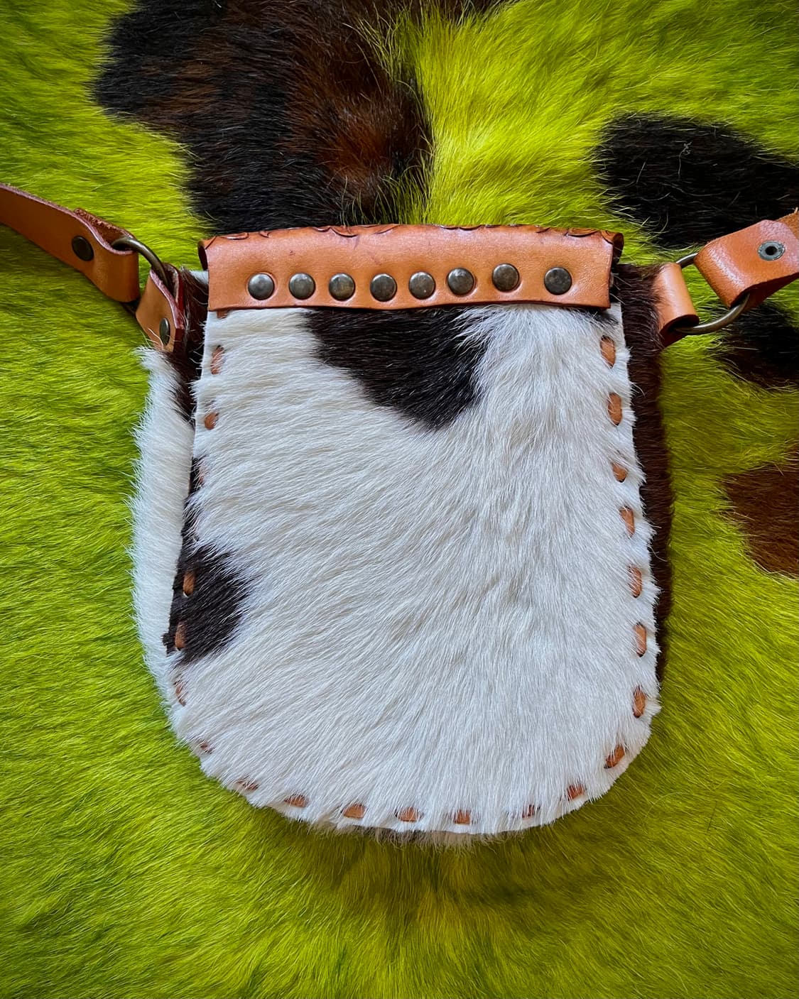 Western Motorcycle Calf-Skin Saddle Bag 상품이미지8