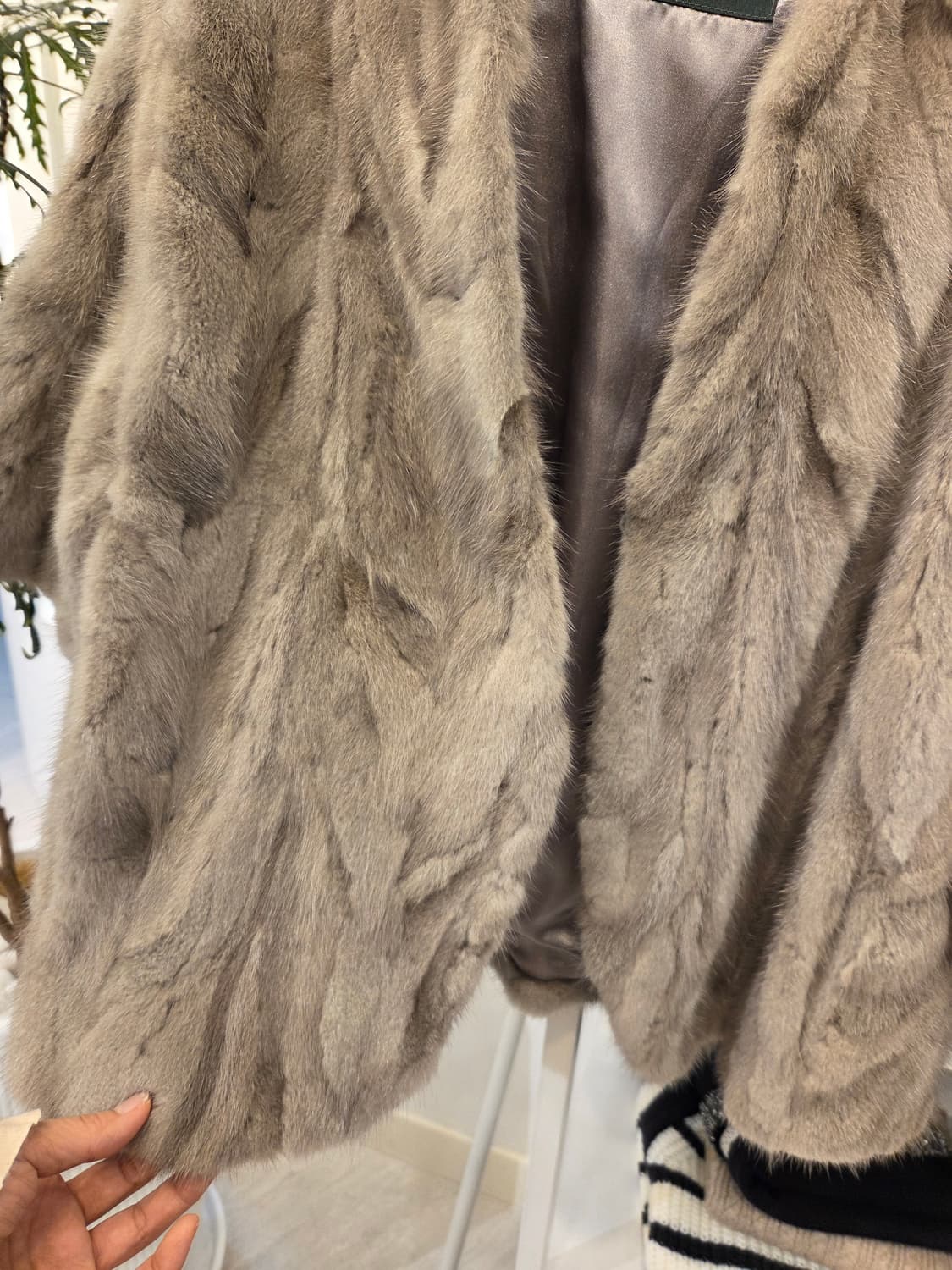 유로콜렉션 크롭 밍크 자켓 상품이미지4