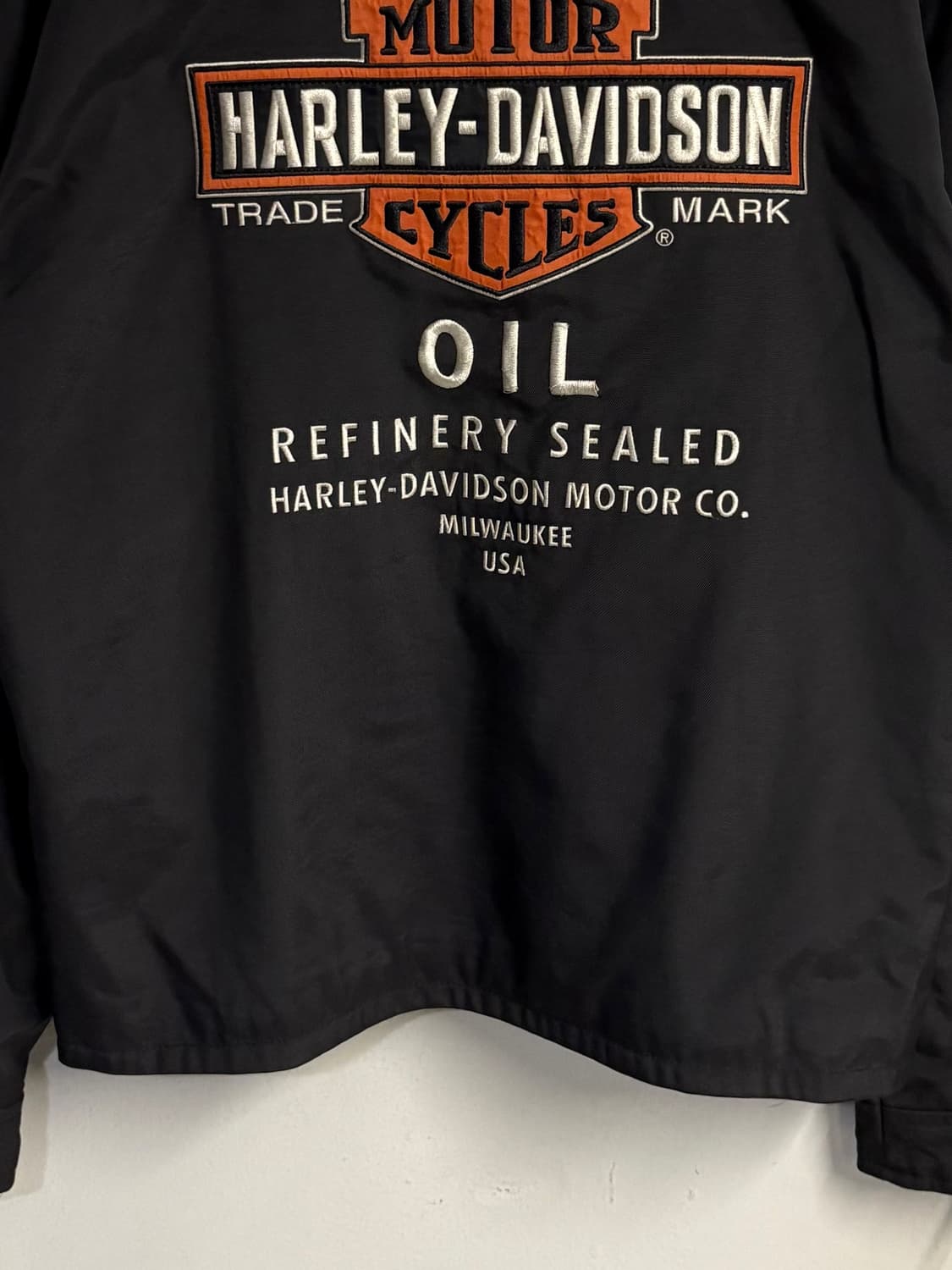 HARLEY DAVIDSION nylon coach jacket blac 상품이미지3