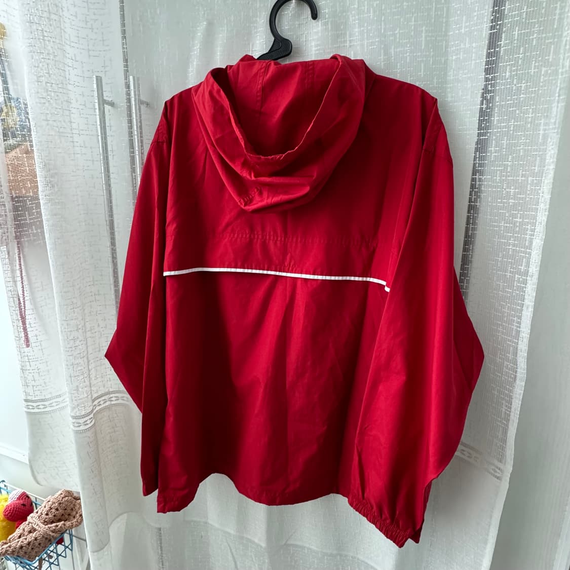 나이키 레트로 레드 바람막이 후드 아노락 상품이미지3