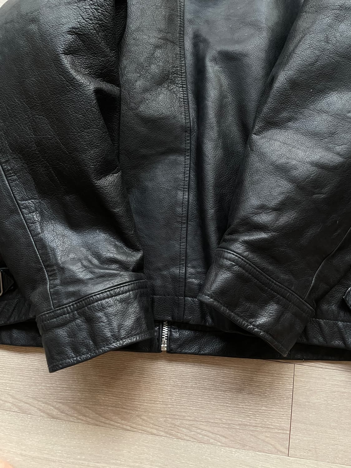 90s 올드갭 레더 자켓 블랙 상품이미지9