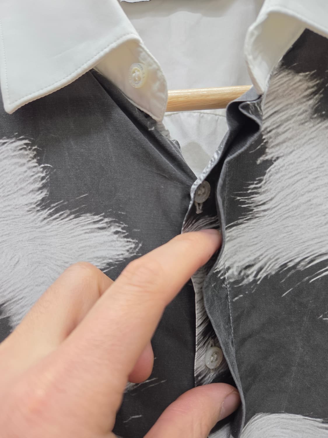 닐바렛 패턴 셔츠 상품이미지4