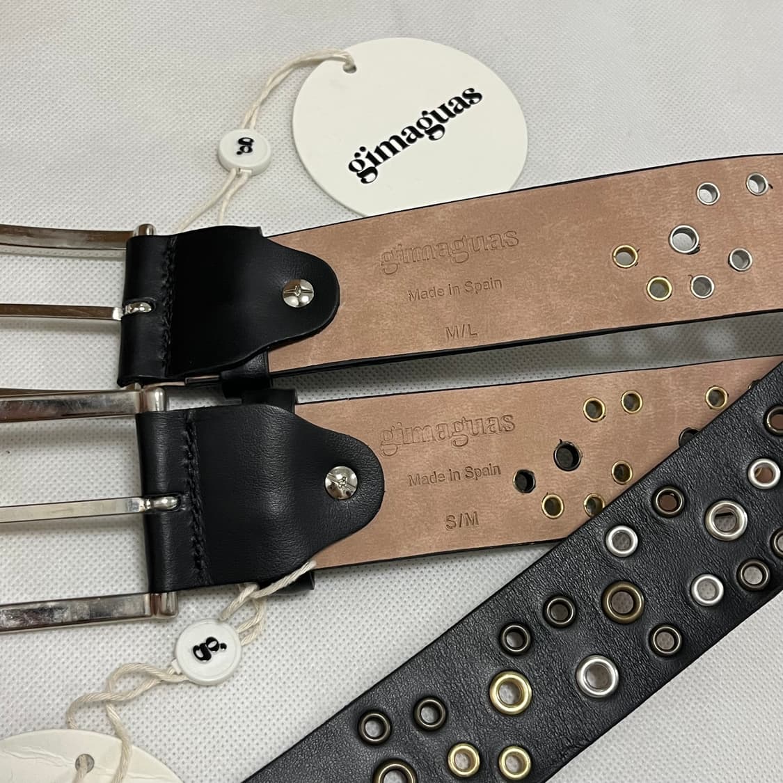 [S/M,M/L]기마구아스 Rufus Belt 루퍼스 벨트/블랙 상품이미지2