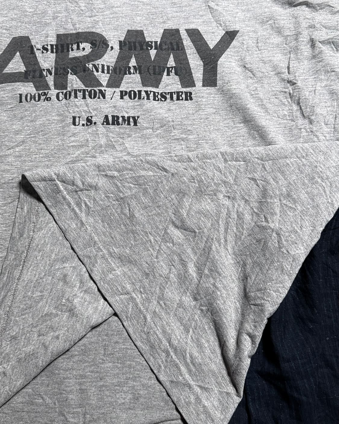 90's U.S Army 'Spec.' 스텐실 IPFU 티셔츠 XL 상품이미지3