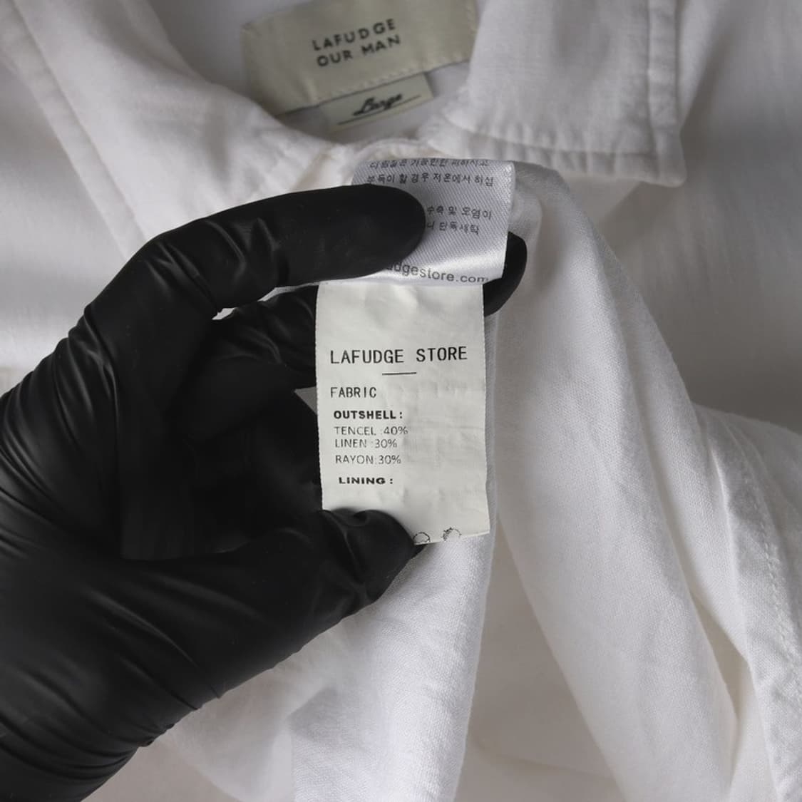 라퍼지스토어 텐셀 린넨 시티보이 반팔 셔츠 L 상품이미지6