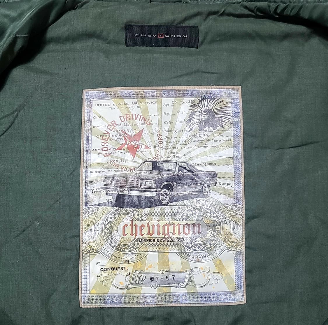 Chevignon 쉐비뇽 레더 파츠 양털 봄버 상품이미지9