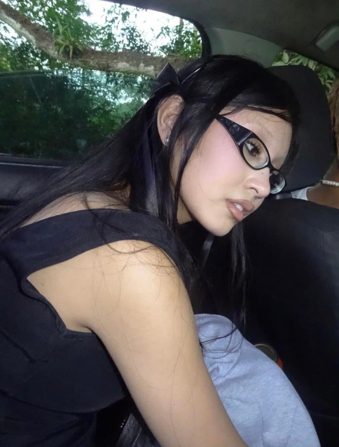 미우미우 로즈 프레임 안경 상품이미지3