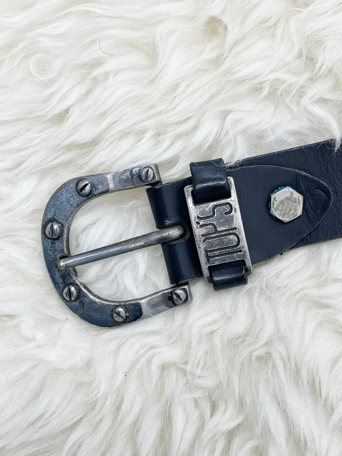 Top's 리얼레더 볼드 스터드 버클 벨트 상품이미지7